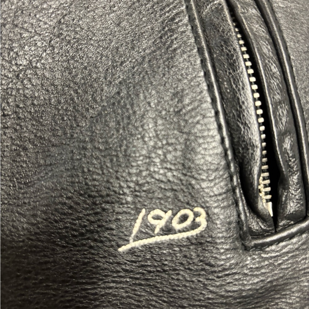 Harley-Davidson Men's Two-Tone Leather Bomber Jacket - Picture 7 of 10